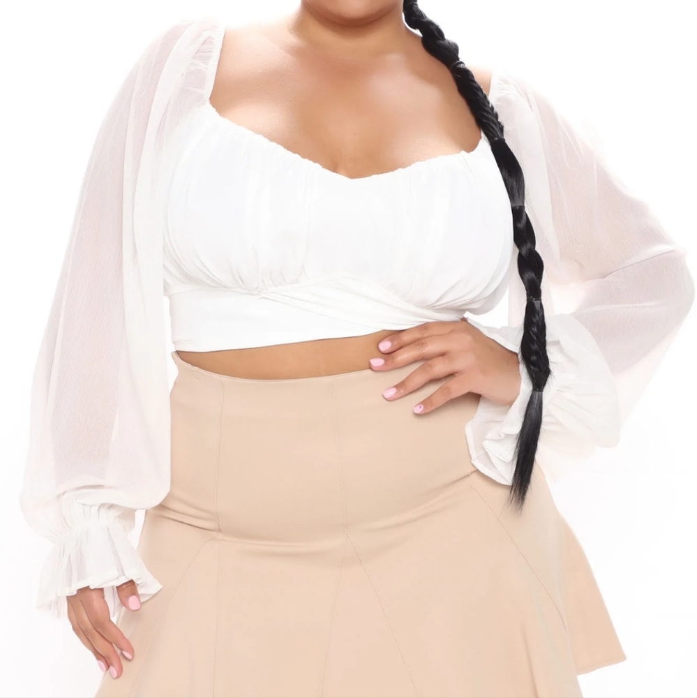 Fashion Nova Cropped Blouse